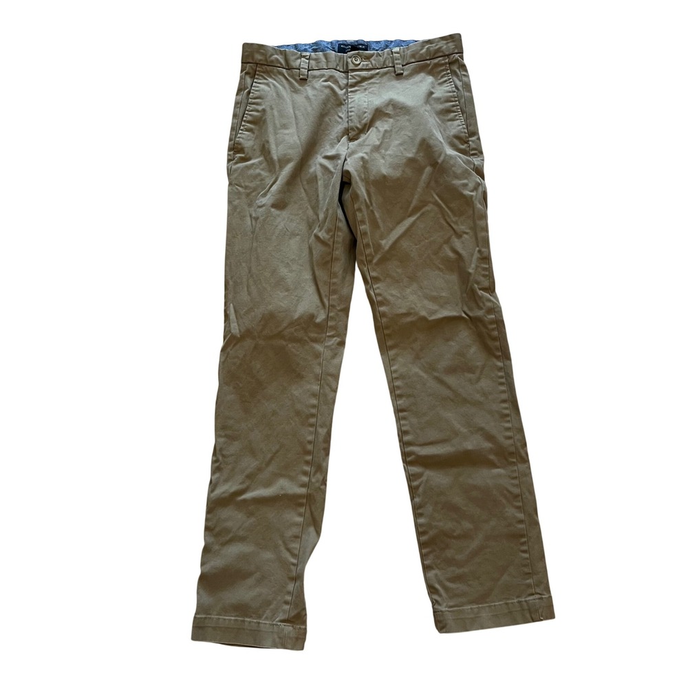 Banana Republic Emerson Chino Mens 31x32 Khaki Tan Straight Leg Pants Cotton